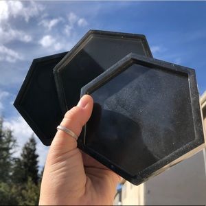 Resin coaster set of 3